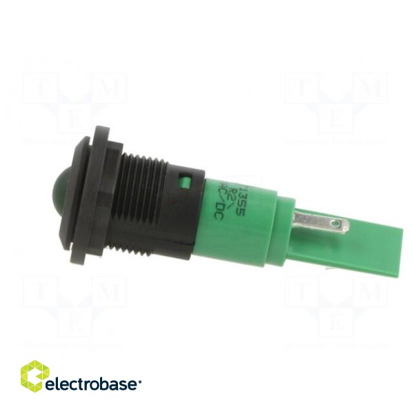 Indicator: LED | prominent | green | 24VDC | 24VAC | Ø16mm | IP67 | plastic image 3