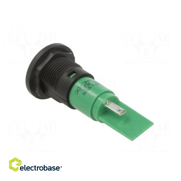 Indicator: LED | prominent | green | 24VDC | 24VAC | Ø16mm | IP67 | plastic image 4
