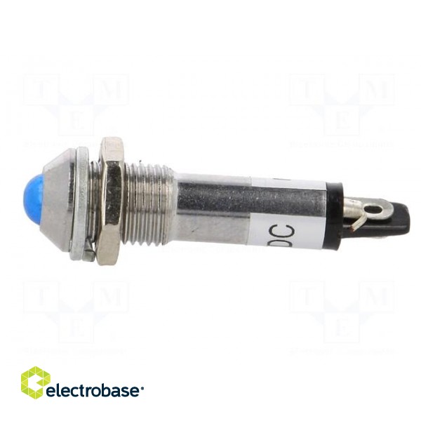 Indicator: LED | prominent | blue | 24VDC | Ø8.2mm | IP40 | for soldering image 3