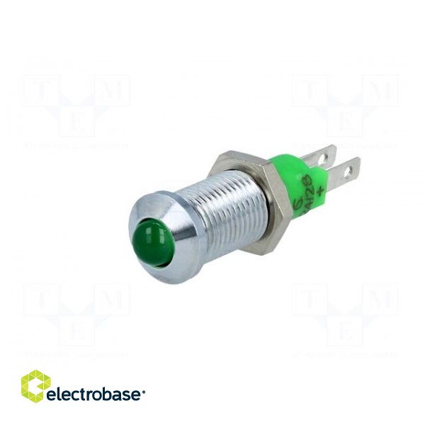 Indicator: LED | prominent | 24÷28VDC | Cutout: Ø8.2mm | IP40 | metal image 2