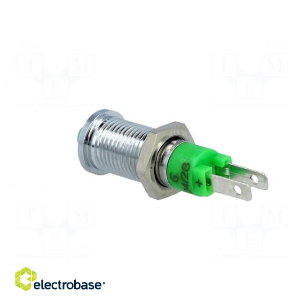 Indicator: LED | prominent | 24÷28VDC | Cutout: Ø8.2mm | IP40 | metal image 4