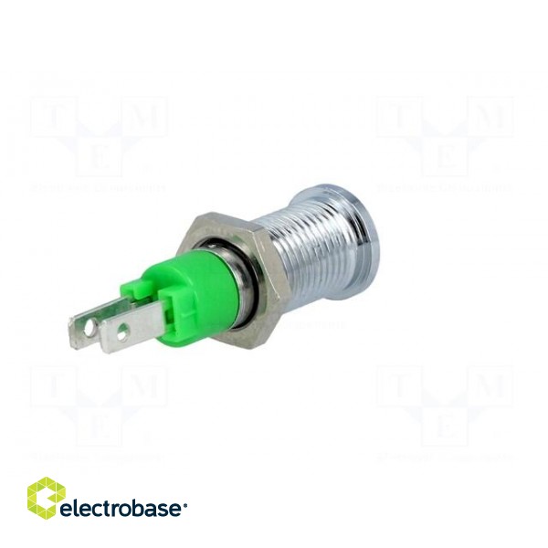 Indicator: LED | prominent | 24÷28VDC | Cutout: Ø8.2mm | IP40 | metal image 6