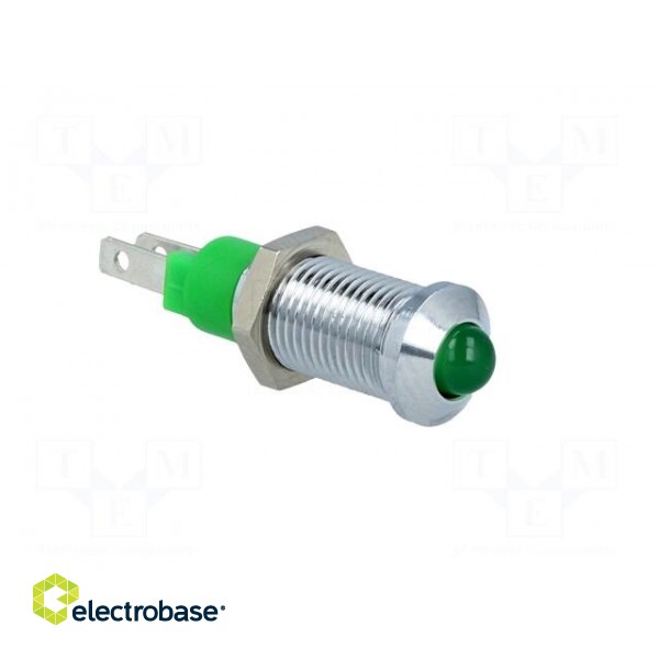 Indicator: LED | prominent | 24÷28VDC | Cutout: Ø8.2mm | IP40 | metal image 8