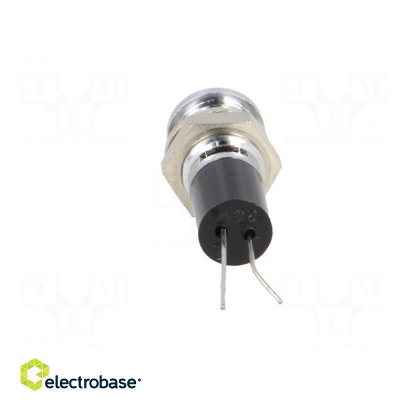 Indicator: LED | prominent | 24VDC | Cutout: Ø8mm | for PCB | brass image 5