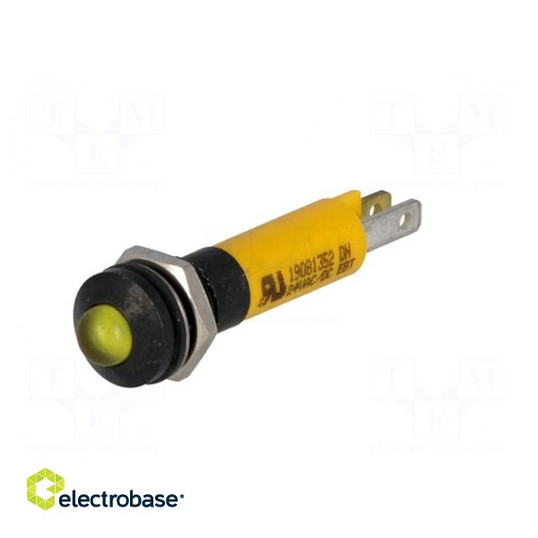 Indicator: LED | prominent | 24VDC | Cutout: Ø8mm | IP67 | plastic фото 2