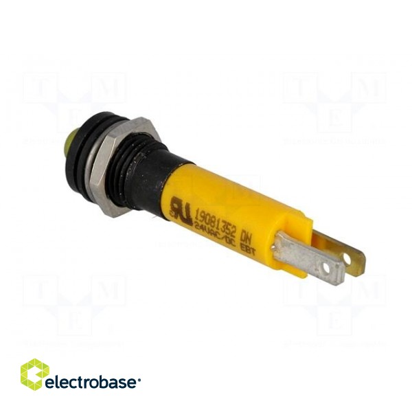 Indicator: LED | prominent | 24VDC | Cutout: Ø8mm | IP67 | plastic фото 4