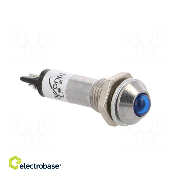 Indicator: LED | prominent | 12VDC | Cutout: Ø8.2mm | IP40 | metal image 8
