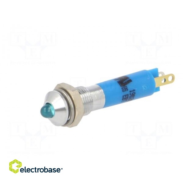 Indicator: LED | prominent | blue | 24VDC | Ø6mm | IP40 | metal,plastic image 2