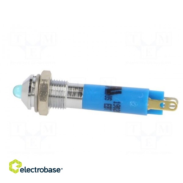 Indicator: LED | prominent | blue | 24VDC | Ø6mm | IP40 | metal,plastic image 3