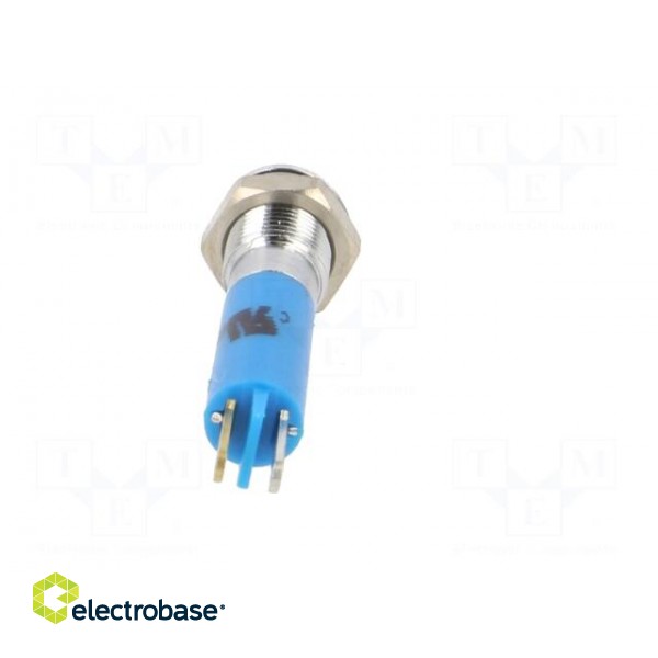 Indicator: LED | prominent | blue | 24VDC | Ø6mm | IP40 | metal,plastic image 5