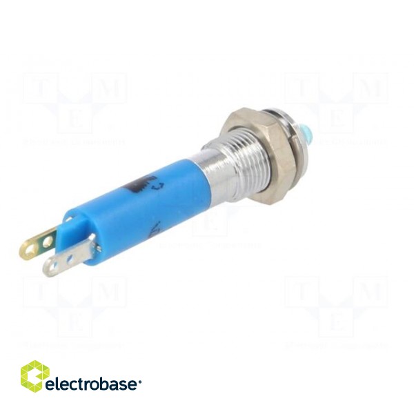 Indicator: LED | prominent | blue | 24VDC | Ø6mm | IP40 | metal,plastic image 6