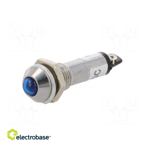 Indicator: LED | prominent | blue | 24VDC | Ø8.2mm | IP40 | for soldering image 2
