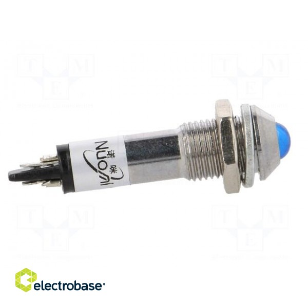 Indicator: LED | prominent | blue | 24VDC | Ø8.2mm | IP40 | for soldering image 7
