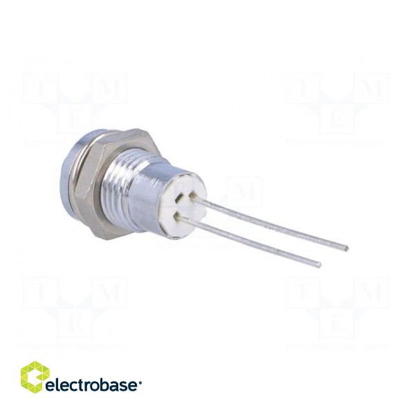 Indicator: LED | prominent | Cutout: Ø8.2mm | IP40 | for PCB | brass paveikslėlis 4