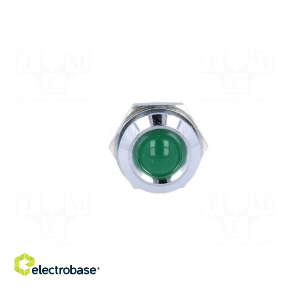Indicator: LED | prominent | Cutout: Ø12mm | for PCB | brass | ØLED: 8mm image 9