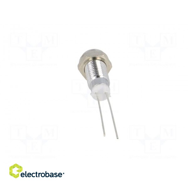 Indicator: LED | prominent | Cutout: Ø6mm | for PCB | brass | ØLED: 3mm image 5