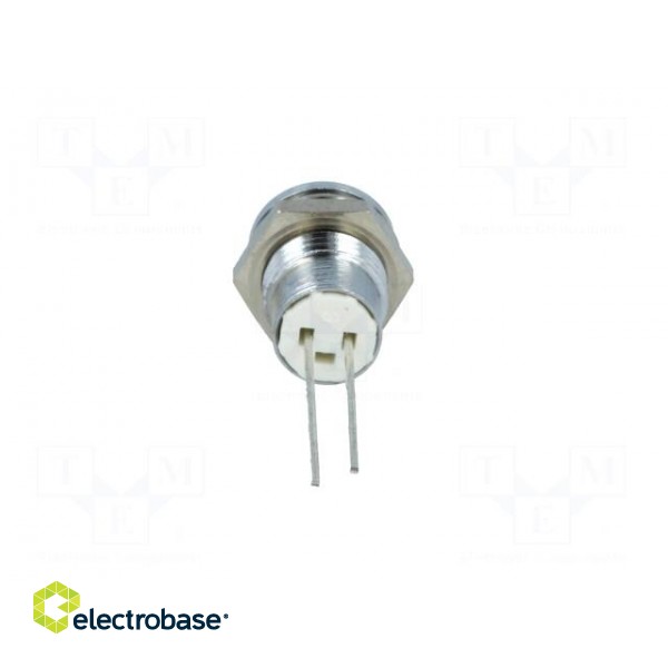 Indicator: LED | prominent | Cutout: Ø8.2mm | IP40 | for PCB | brass image 5