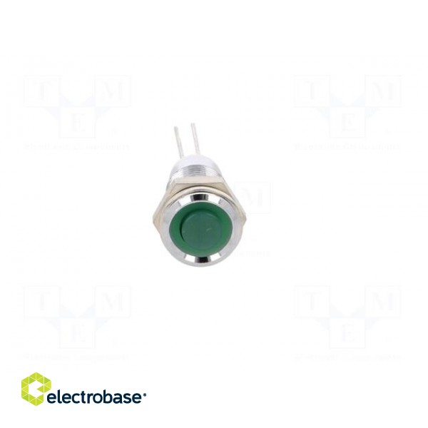 Indicator: LED | prominent | Cutout: Ø8mm | for PCB | brass | ØLED: 5mm image 9