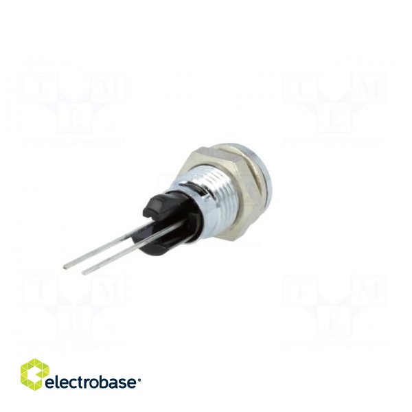 Indicator: LED | prominent | Cutout: Ø8mm | for PCB | brass | ØLED: 5mm paveikslėlis 6