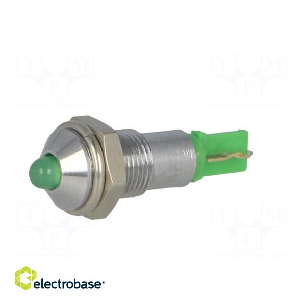 Indicator: LED | prominent | 24÷28VDC | Cutout: Ø6.2mm | IP40 | metal image 2