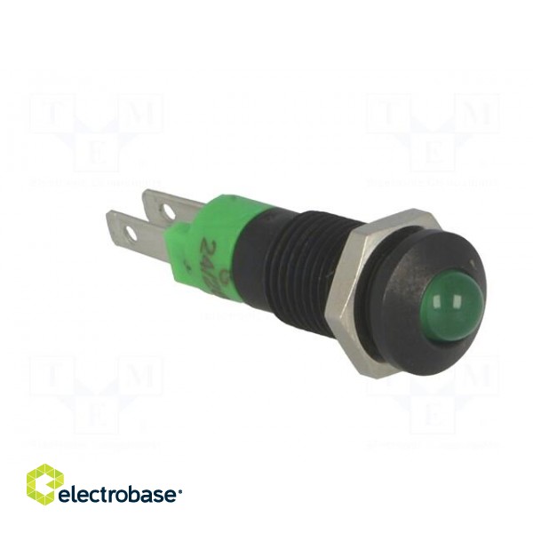 Indicator: LED | prominent | 24÷28VDC | Cutout: Ø8.2mm | IP40 | metal image 8