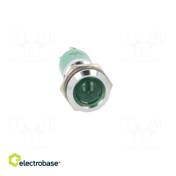 Indicator: LED | prominent | green | 24VDC | Ø14mm | metal,plastic image 9