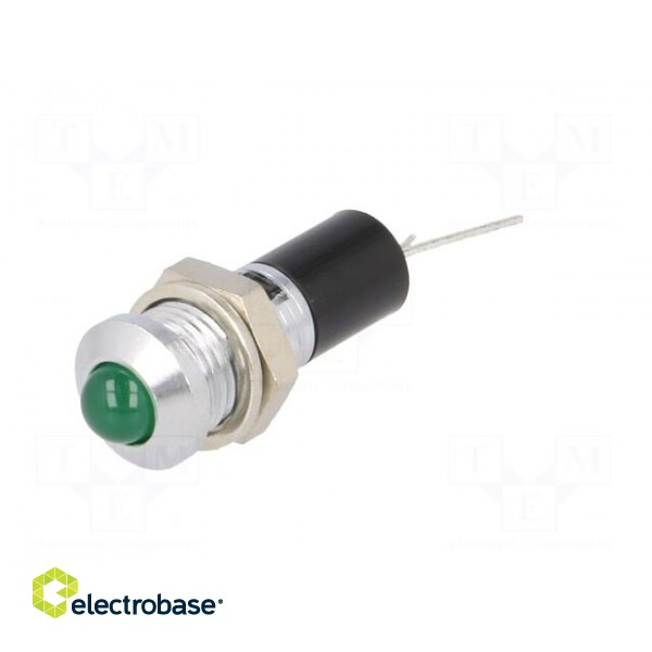 Indicator: LED | prominent | 24VDC | Cutout: Ø8mm | for PCB | brass image 2