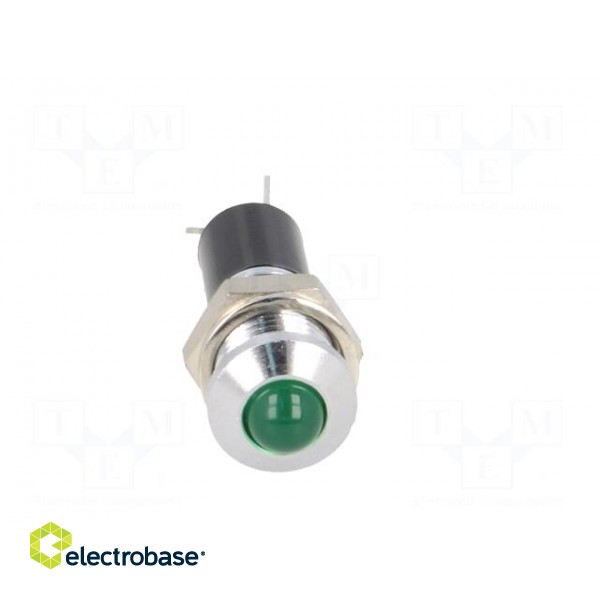 Indicator: LED | prominent | 24VDC | Cutout: Ø8mm | for PCB | brass image 9
