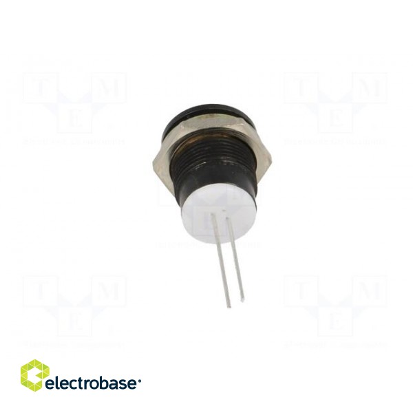 Indicator: LED | prominent | Cutout: Ø12mm | for PCB | brass | ØLED: 8mm image 5