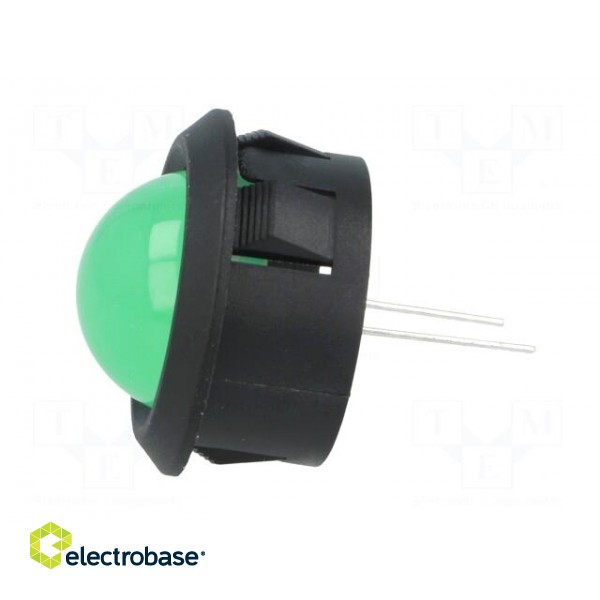 Indicator: LED | prominent | Cutout: Ø25.65mm | for PCB | plastic image 3