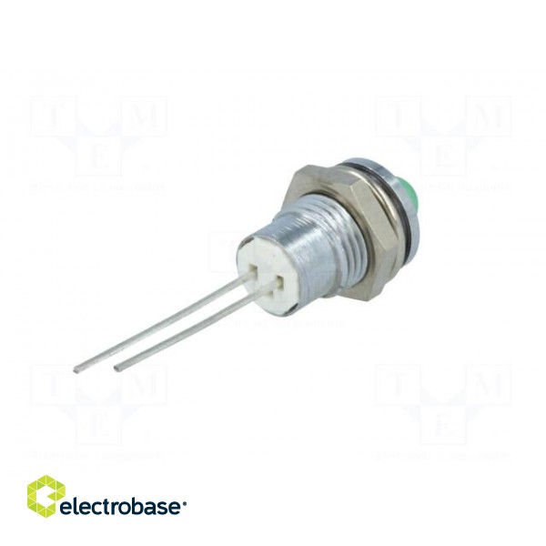 Indicator: LED | prominent | Cutout: Ø8.2mm | IP40 | for PCB | brass paveikslėlis 6