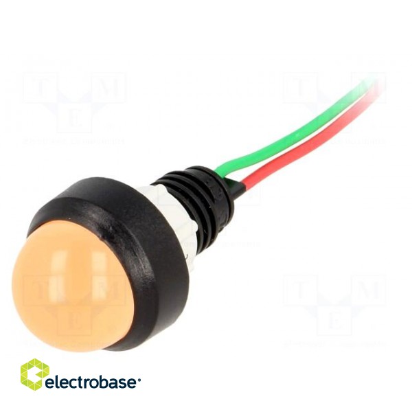 Indicator: LED | prominent | 24VDC | 24VAC | Cutout: Ø13mm | IP40