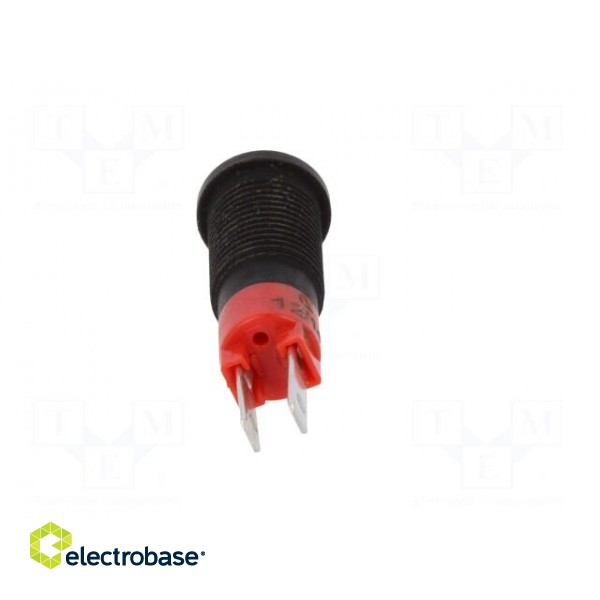 Indicator: LED | prominent | red | 12÷14VDC | Ø8.2mm | IP40 | metal image 5