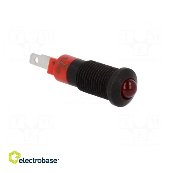 Indicator: LED | prominent | red | 12÷14VDC | Ø8.2mm | IP40 | metal image 8