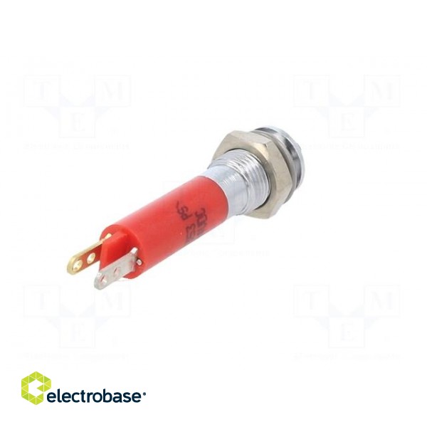 Indicator: LED | prominent | red | 24VDC | Ø6mm | IP40 | metal,plastic image 6