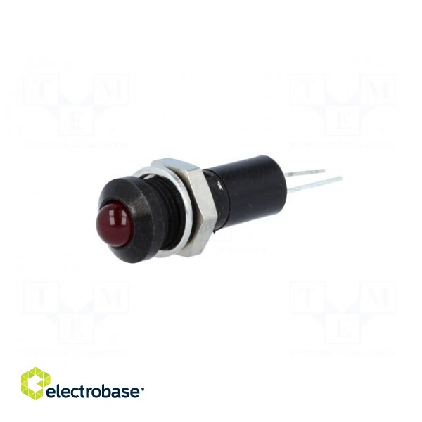 Indicator: LED | prominent | 24VDC | Cutout: Ø8mm | for PCB | brass фото 2