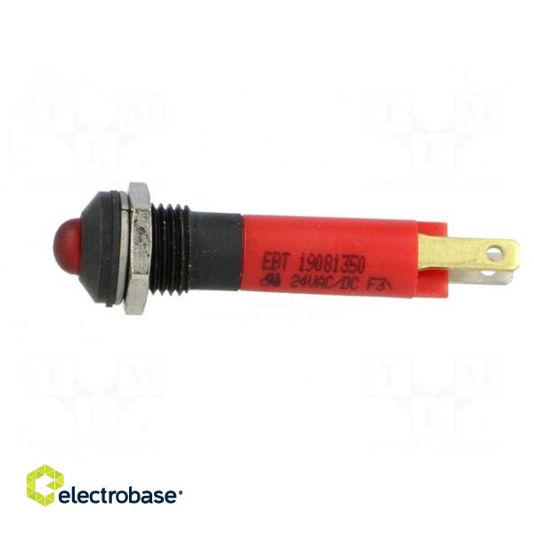 Indicator: LED | prominent | 24VDC | Cutout: Ø8mm | IP67 | plastic фото 3