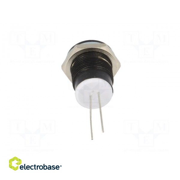 Indicator: LED | prominent | Cutout: Ø12mm | for PCB | brass | ØLED: 8mm image 5