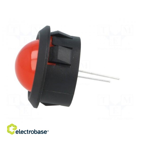 Indicator: LED | prominent | Cutout: Ø25.65mm | for PCB | plastic фото 3