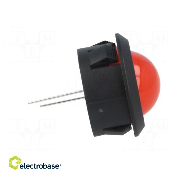 Indicator: LED | prominent | Cutout: Ø25.65mm | for PCB | plastic image 7