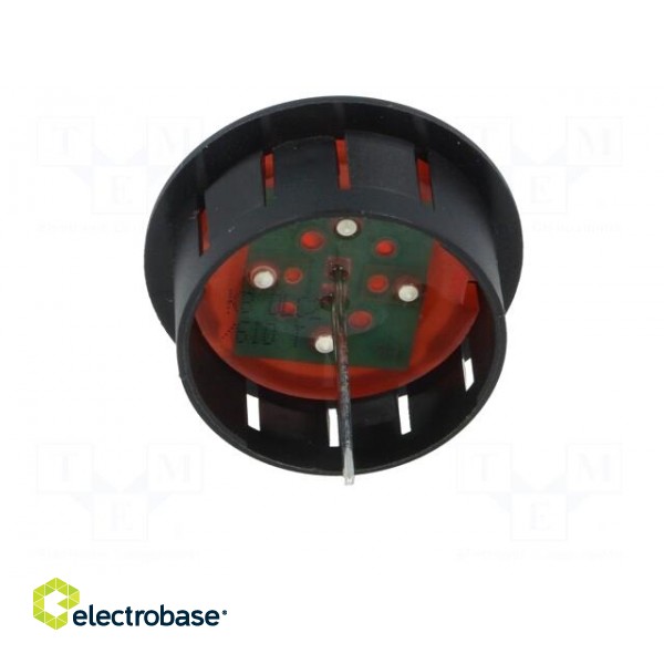 Indicator: LED | prominent | Cutout: Ø25.65mm | for PCB | plastic image 5
