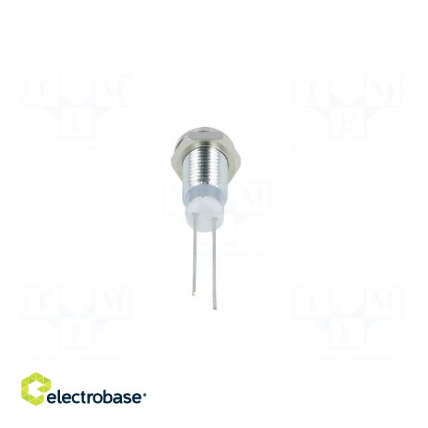 Indicator: LED | prominent | Cutout: Ø6mm | for PCB | brass | ØLED: 3mm фото 5