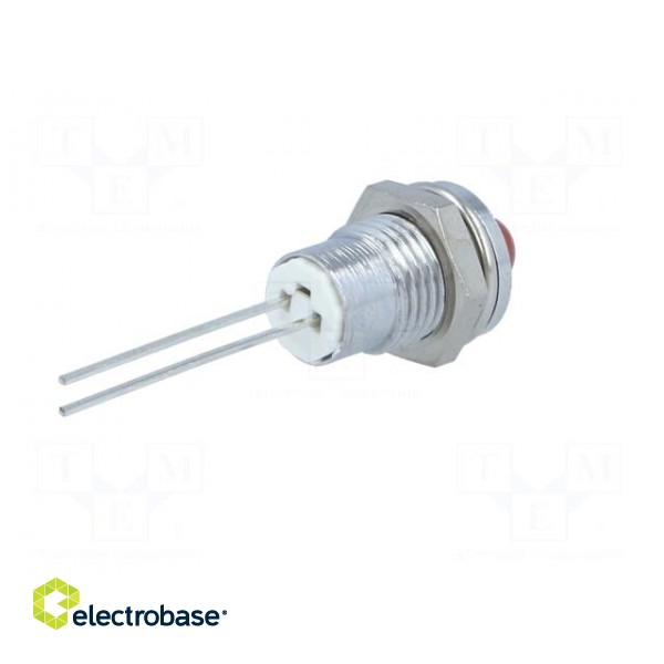 Indicator: LED | prominent | Cutout: Ø8.2mm | IP40 | for PCB | brass paveikslėlis 6