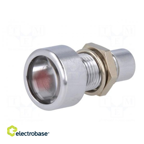 Indicator: LED | prominent | Cutout: Ø8.2mm | IP67 | brass image 2