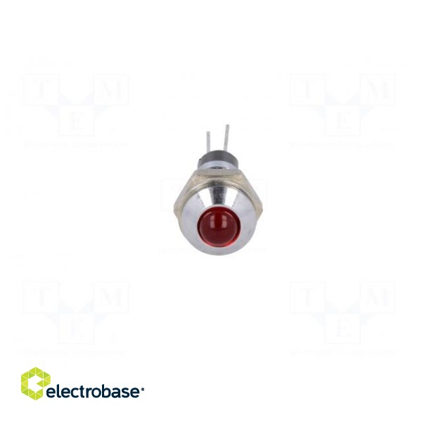 Indicator: LED | prominent | Cutout: Ø8mm | for PCB | brass | ØLED: 5mm image 9