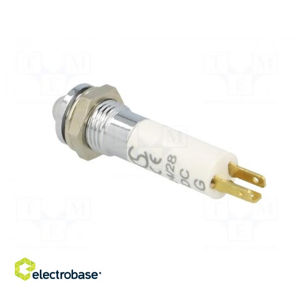 Indicator: LED | prominent | 24÷28VDC | Cutout: Ø8.2mm | IP40 | metal фото 4