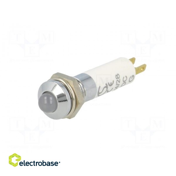 Indicator: LED | prominent | 24÷28VDC | Cutout: Ø8.2mm | IP40 | metal фото 2