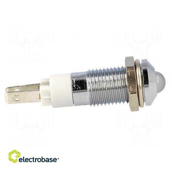 Indicator: LED | prominent | 24÷28VDC | Cutout: Ø8.2mm | IP40 | metal image 7