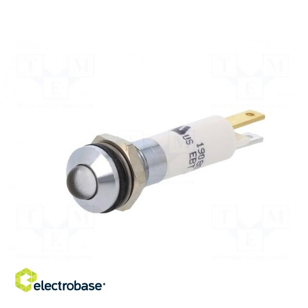 Indicator: LED | prominent | white | 24VDC | 24VAC | Ø8mm | IP67 | ØLED: 5mm image 2