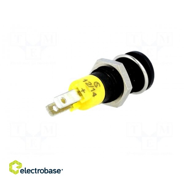 Indicator: LED | prominent | 12÷14VDC | Cutout: Ø8.2mm | IP40 | metal фото 6